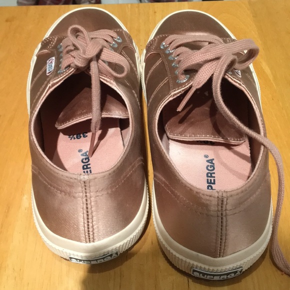 Loft Superga Sneaker Rose Gold Satin Size 8.5 - Picture 7 of 8